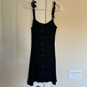 Black mini casual dress